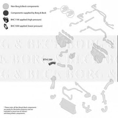BORG & BECK bth1389 -  Трубка нагнетаемого воздуха